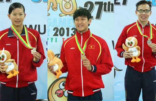 Bơi Việt Nam lập hattrick huy chương Bạc