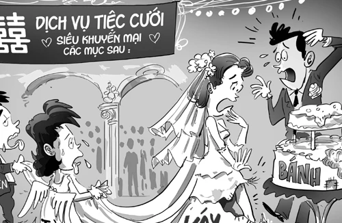 Tổ chức tiệc cưới: Mất vui vì…khuyến mãi