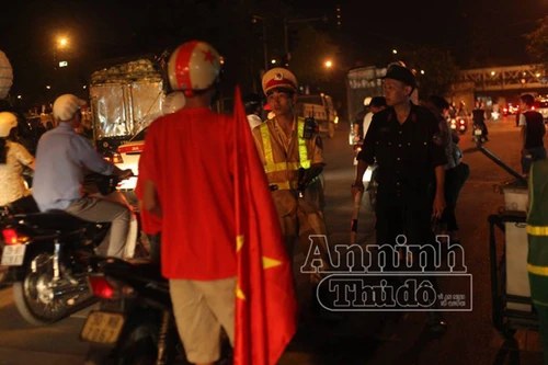 Xử lý 114 trường hợp vi phạm ATGT sau trận đấu giữa U19 Việt Nam - U19 Myanmar