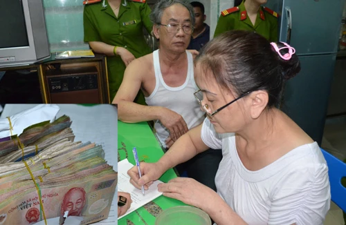 Bắt quả tang ổ đánh bạc dưới hình thức số đề