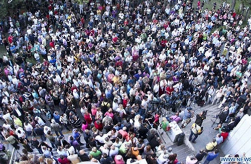 Hy Lạp: Biểu tình phản đối đóng cửa Đài phát thanh và truyền hình quốc gia