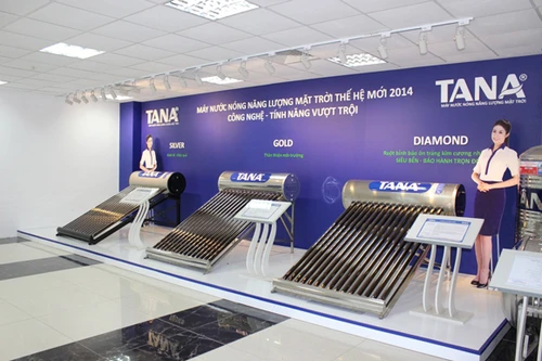 Máy nước nóng năng lượng mặt trời Tân Á thế hệ mới 2014