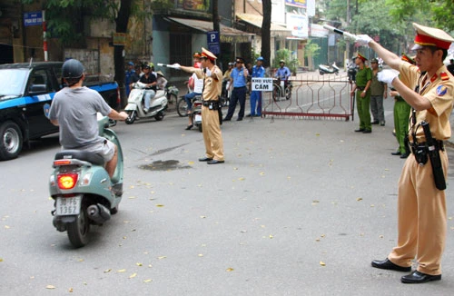Đảm bảo ANTT lễ viếng Đại tướng Võ Nguyên Giáp