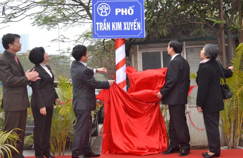 Hà Nội: Gắn biển con đường mang tên một Nhà báo - liệt sỹ