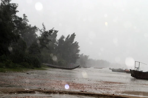 Một số ngư dân cố thủ ngoài biển để bảo vệ tài sản đang kêu cứu vì gió bão quá mạnh