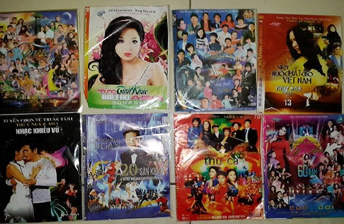 Phát hiện 15.000 đĩa CD,VCD lậu