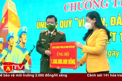 CATP Hà Nội ủng hộ Quỹ “Vì biển, đảo Việt Nam” 1,5 tỷ đồng