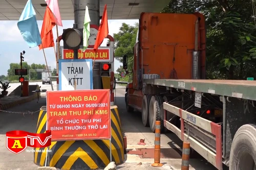 Cao tốc Hà Nội – Lào Cai bắt đầu thu phí trở lại, đảm bảo công tác chống dịch
