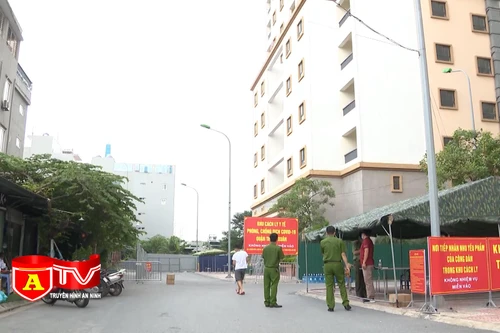 Đảm bảo an ninh, an toàn tại điểm phong tỏa, khu cách ly quận Thanh Xuân