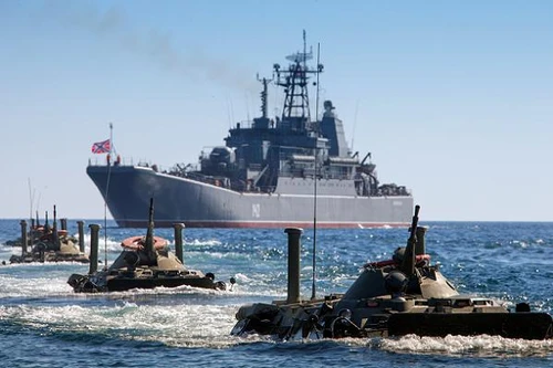 Nga diễn tập hải quân chung với Azerbaijan và Kazakhstan