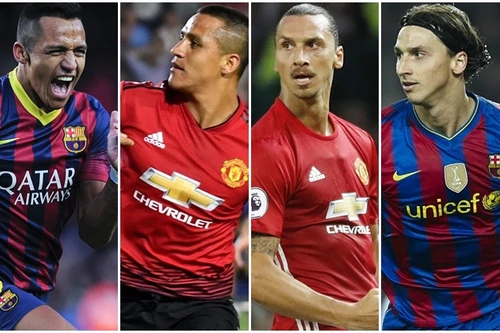 [ẢNH] Những ngôi sao khét tiếng khoác áo cả Man Utd lẫn Barca