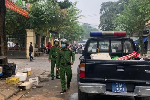 Công an huyện Thanh Trì đảm bảo trật tự công cộng, phòng chống hiệu quả dịch Covid-19