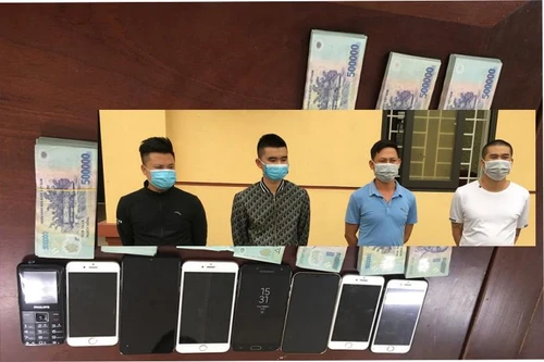 Tạm giữ hình sự nhóm đối tượng đánh bạc 