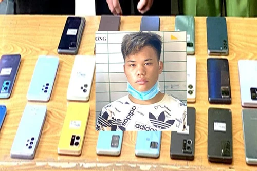 Đột nhập cửa hàng trộm cắp 21 chiếc điện thoại di động