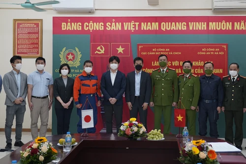 Công an Hà Nội hợp tác với Nhật Bản về công tác phòng cháy, chữa cháy, tìm kiếm cứu nạn