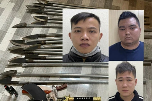 Khởi tố, bắt giam 5 đối tượng, thu nhiều hung khí nguy hiểm