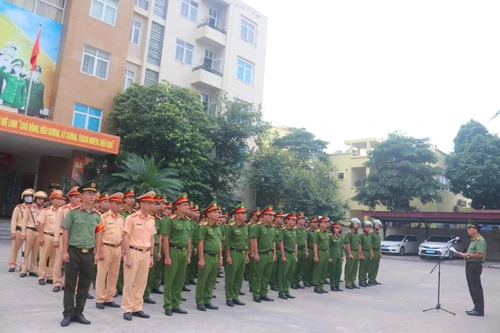 Công an huyện Mê Linh ra quân tấn công trấn áp tội phạm 