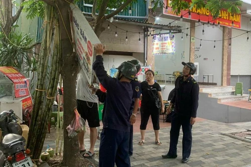 Kiên quyết xử lý vi phạm trật tự đô thị