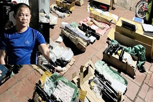 Cảnh sát “đột kích” kho cất giấu nhiều linh kiện súng săn