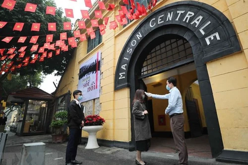 Mở cửa đón khách trở lại từ ngày 8-3-2021, Di tích Nhà tù Hỏa Lò thực hiện nghiêm các quy định phòng chống dịch