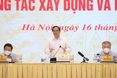 Thủ tướng Phạm Minh Chính: Chống tham nhũng, tiêu cực, lợi ích nhóm trong xây dựng và hoàn thiện thể chế