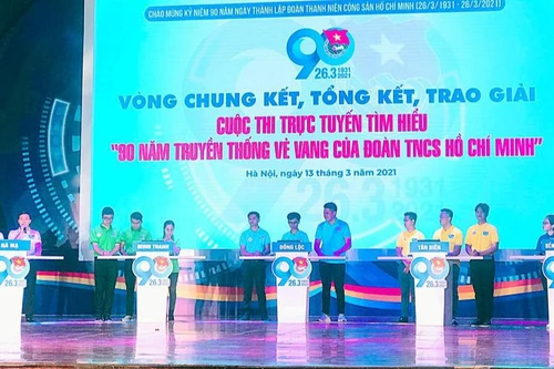 Hơn 3,7 triệu thí sinh tham gia tìm hiểu 90 năm truyền thống vẻ vang của Đoàn 
