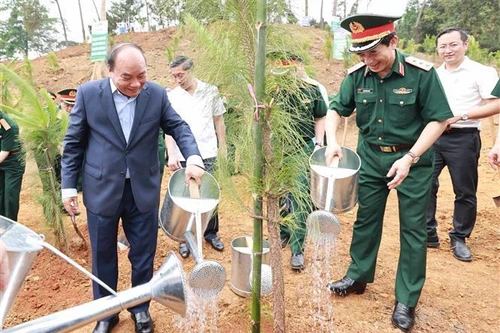 Chủ tịch nước dự Lễ phát động trồng cây “Đời đời nhớ ơn Bác Hồ” 