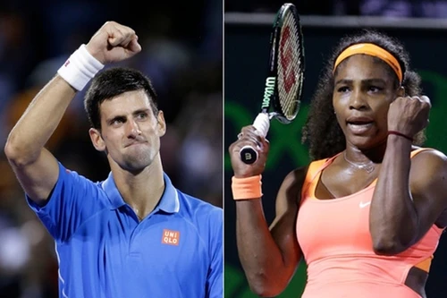 Serena và Djokovic là những hạt giống hàng đầu tại Mỹ mở rộng 2015