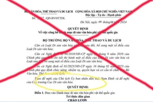 Cảnh cáo đối tượng thông tin sai sự thật về “Cháo lươn Nghệ An trở thành Di sản quốc gia"