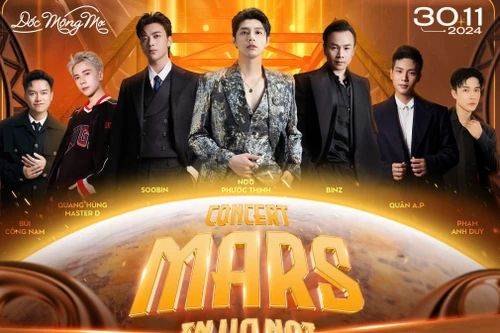 “Dốc Mộng Mơ - concert Mars in Hanoi” chào Thủ đô với dàn nam thần “đỉnh nóc kịch trần” của showbiz Việt