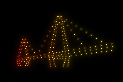 Hoa đào, cầu Nhật Tân và sen bách diệp sẽ xuất hiện trong màn trình diễn ánh sáng bằng drone