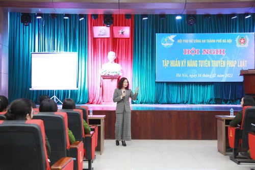 Khẳng định vai trò, trách nhiệm của cán bộ, hội viên Hội phụ nữ Công an Hà Nội