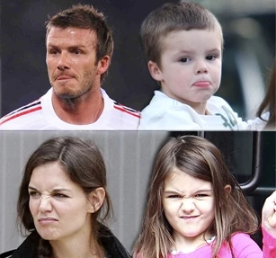 Khi các bé nhà sao giống hệt bố mẹ