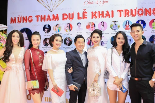 Dàn người đẹp chúc mừng Hoa hậu Huỳnh Thúy Anh "lấn sân" kinh doanh