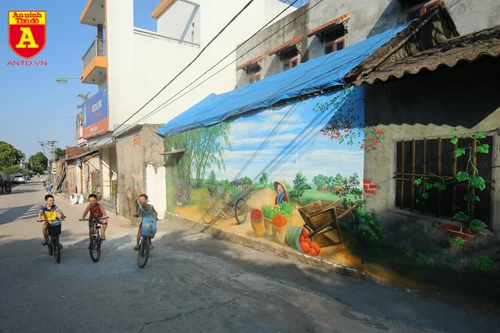 Ngôi làng bích họa tuyệt đẹp ở Hà Nội