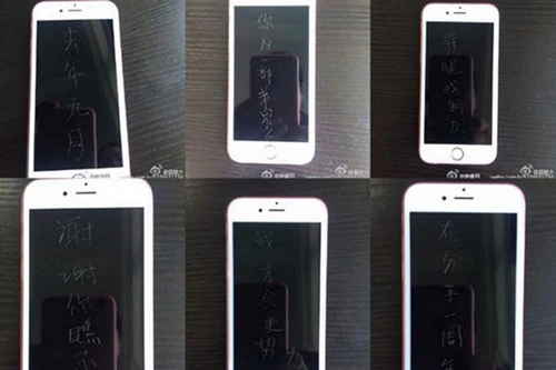 Khắc chữ lên iPhone 6S để trả thù bạn gái cũ