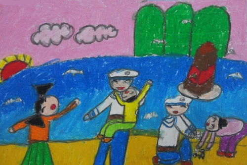 Cháu yêu màu áo hải quân của các chú