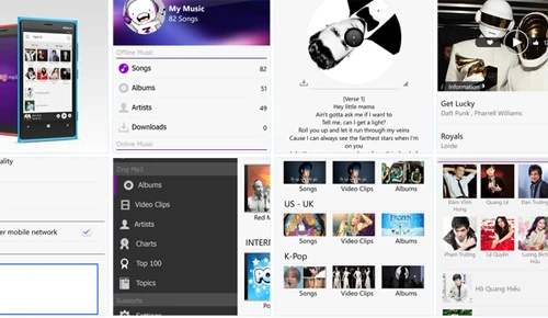 Trải nghiệm Zing Mp3 mới trên Windows Phone