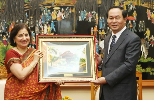 Bộ trưởng Trần Đại Quang tiếp Đại sứ Ấn Độ, Trung Quốc