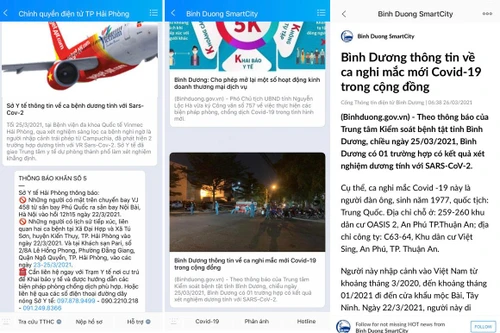 Sử dụng Zalo truy vết ca nhiễm COVID-19 mới tại Bình Dương và Hải Phòng