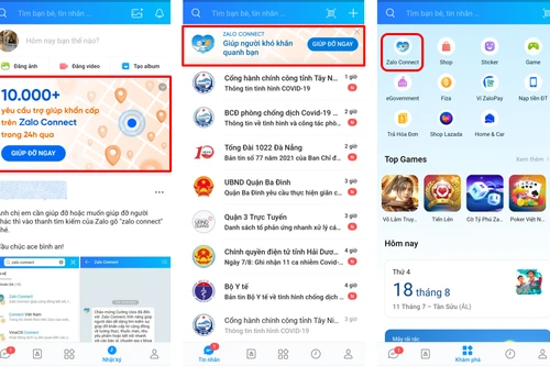 Tính năng hỗ trợ người khó khăn do dịch bệnh Zalo Connect đã mở tại 20 tỉnh thành