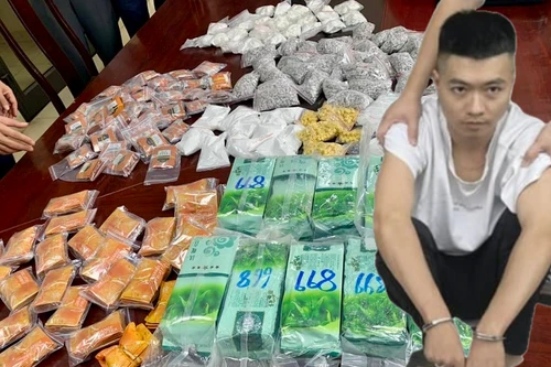 Hà Nội: Bắt 'nóng' đối tượng vận chuyển trên 18kg ma túy các loại