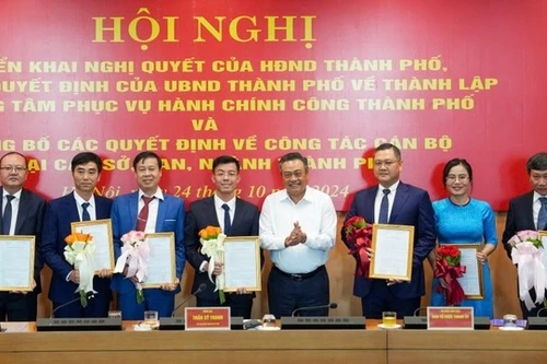 Hà Nội bổ nhiệm một loạt lãnh đạo cấp sở