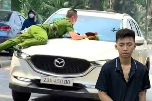  Thông tin chi tiết vụ đối tượng lái xe hất Cảnh sát lên nắp capo 