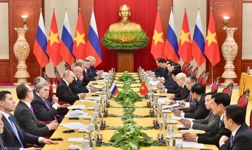 Tổng Bí thư Nguyễn Phú Trọng hội đàm với Tổng thống Liên bang Nga Vladimir Putin