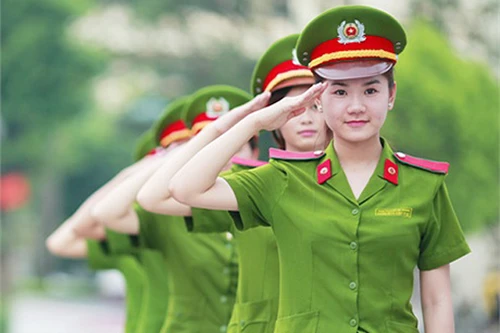 Những nữ chiến sỹ mang sắc mục Cảnh sát nhân dân