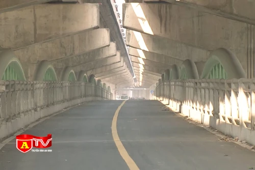 Cầu vòm bắc qua hồ Linh Đàm đi vào hoạt động nhưng ít người qua lại