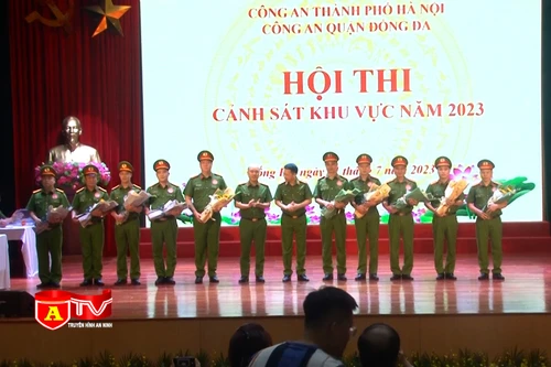 Sôi nổi Hội thi kiểm tra chất lượng Cảnh sát khu vực CAQ Đống Đa