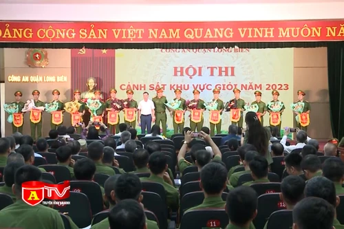 Sôi nổi hội thi CSKV giỏi Công an quận Long Biên