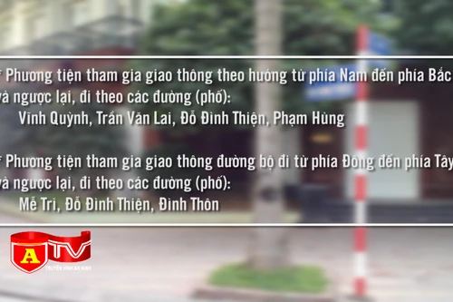 Hà Nội: Phân luồng giao thông phục vụ sự kiện văn hóa Việt-Hàn